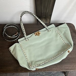 Valentino Rockstud purse in mint green color